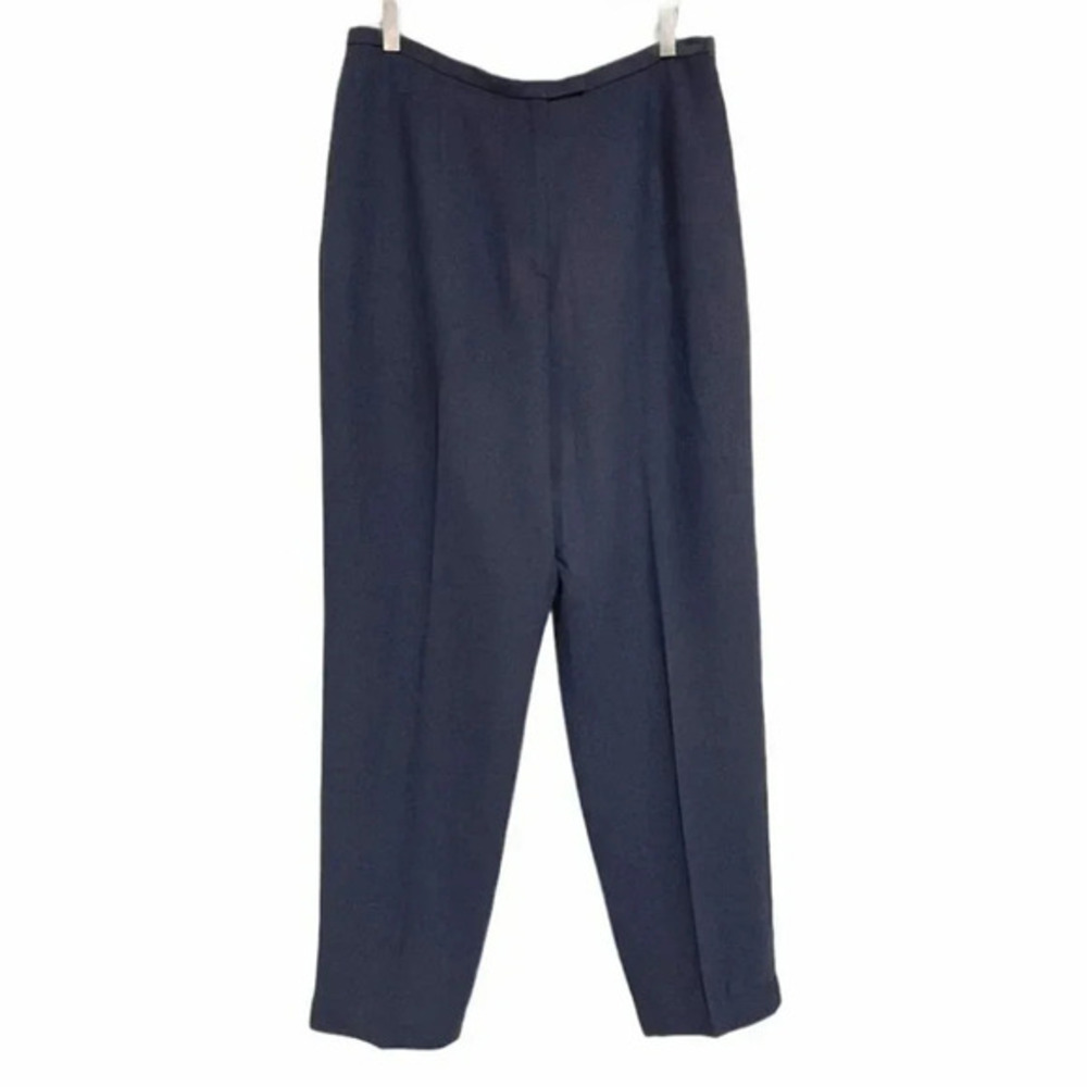 Worthington Womens Gray Pleated Dress Pants Size 14 Grannycore